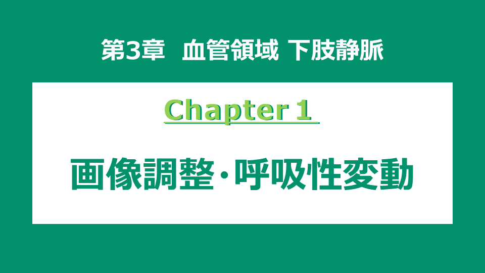 chapter1 画像調整・呼吸性変動